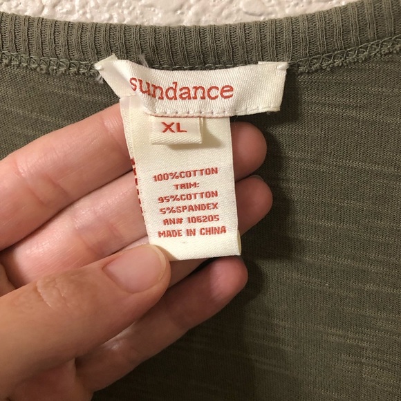 Sundance Summer Tank Top Midi Cotton Dress in Olive Green - Size XL - Picture 4 of 7